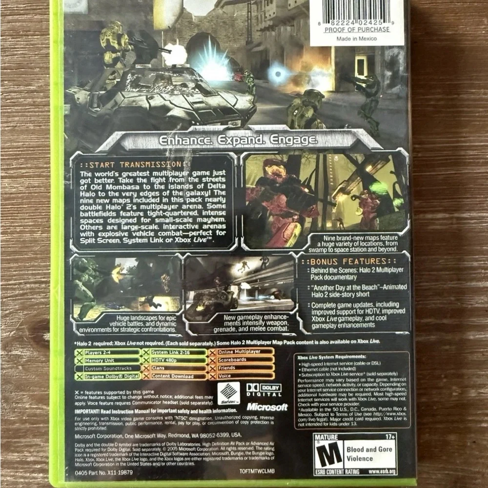 Microsoft Halo 2 Multiplayer Map Pack - Green
